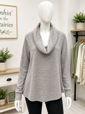 4 for $25 🍒 ACX Cozy Gray Women's Cowl Neck Sweater Size 1x